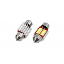 LED крушки CANBUS 10smd 4014 Festoon 31mm White 12V/24V (2 броя)
