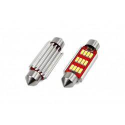 LED крушки CANBUS 12SMD 4014 Festoon 41mm White 12V/24V (2бр)