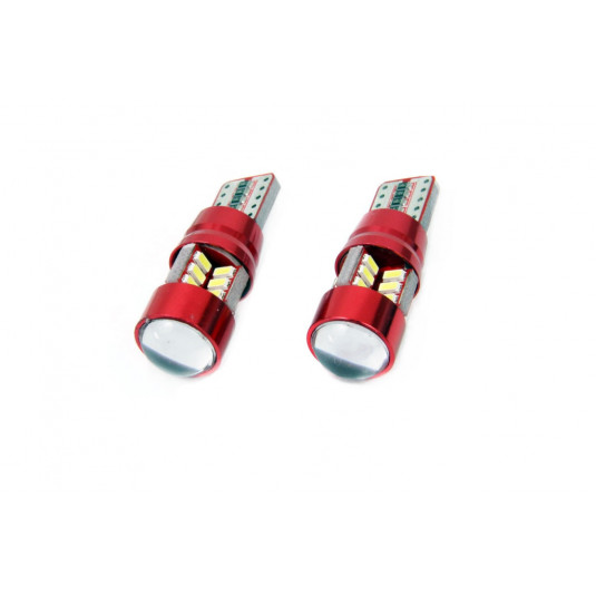 LED лампи CANBUS 27SMD 3014 T10e (W5W) White 12V/24V (2 бр.)