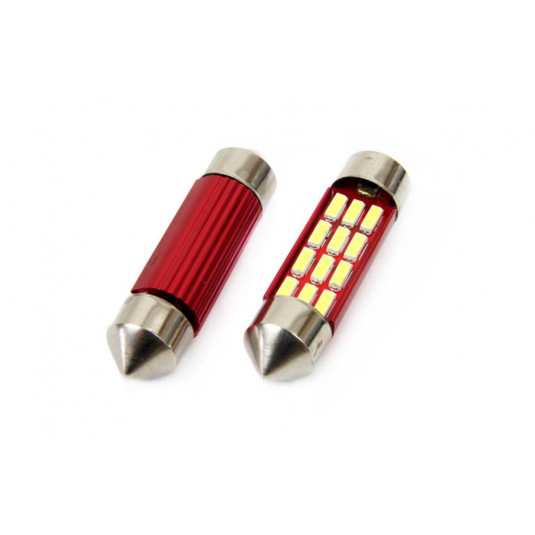 LED лампи CANBUS 12SMD 4014 36mm White 12V/24V (2бр)