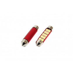 LED лампи CANBUS 12SMD 4014 Festoon 41mm White 12V/24V (2бр.) V2