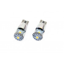 LED жаровки CANBUS 3SMD 2835 T10e (W5W) ALU White 12V/24V (2бр.)