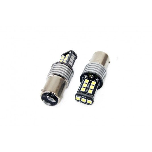 LED Жаруми CANBUS 15SMD 2835 7,5W 1157 (P21/5W) White 12V/24V (2бр)