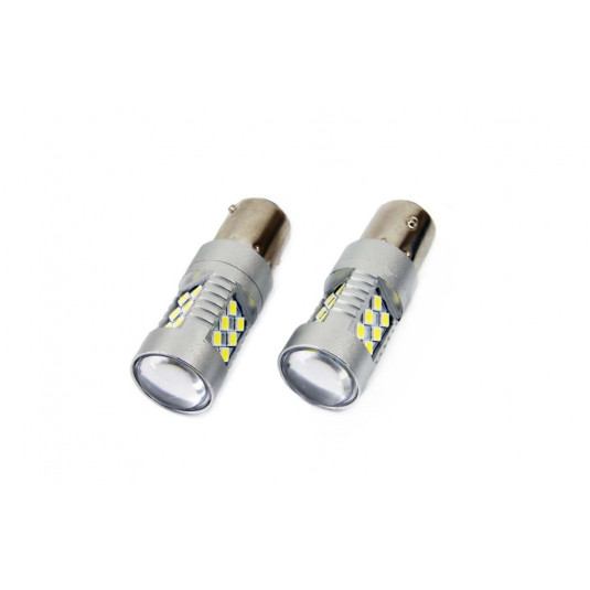 Крушки LED CANBUS 24SMD 3030 1156 (P21W) White 12V/24V (2бр)