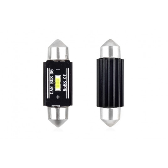 LED крушки CANBUS 1 SMD UltraBright 1860 Festoon 36mm White 12V/24V (2 бр.)