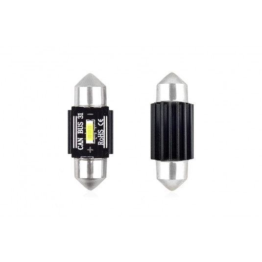 LED крушки CANBUS 1 SMD UltraBright 1860 Festoon 31mm White 12V/24V (2бр)