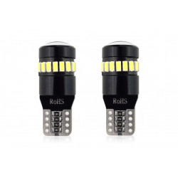 LED жарулки CANBUS 18SMD 3014 + 1SMD 1SMD T10 W5W White 12V/24V (2бр.)
