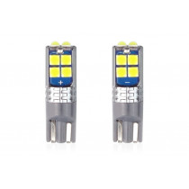 LED крушки CANBUS 10SMD 3030 T10 W5W бели 12V/24V (2бр)