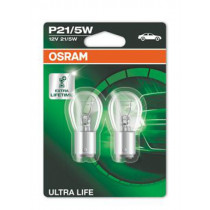 Крушки OsramP21/5W ULTRA LIFE twin blister 2бр