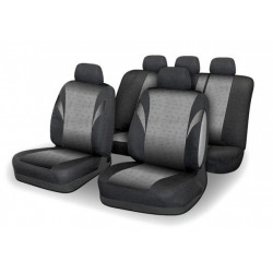 Тапицерия на седалки комплект 9бр POLY сиво AIRBAG