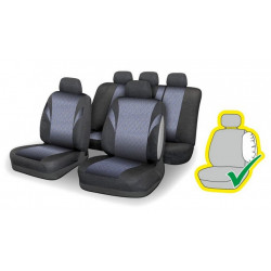 Тапициране на седалки комплект 9 бр. POLY цветни AIRBAG