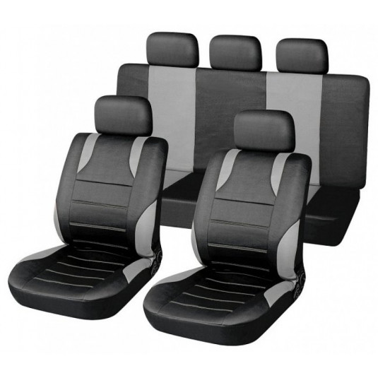 Комплект тапицерии на седалки 9 бр. SPORT сив AIRBAG