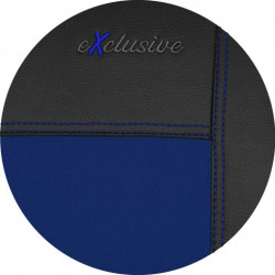 Автомобилни тапицерии Exclusive Leather синьо-черни (кожа)