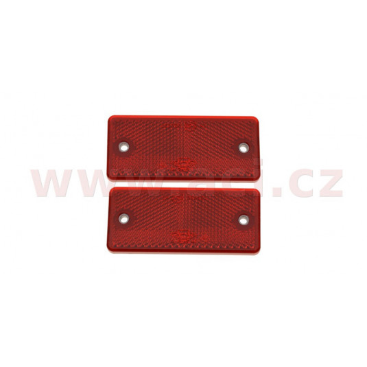 Отразител червен 90x40mm (2бр)
