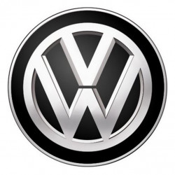 Самозалепващи се етикети 3D VOLKSWAGEN черни 4 броя