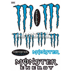 Комплект стикери Monster синьо