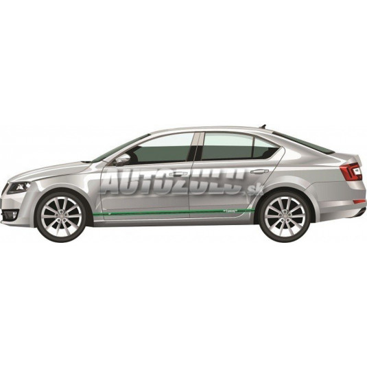 Стикер на страната на автомобила тюнинг зелен