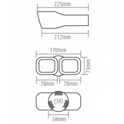 Край на издувката (Ø издувка до 52mm)