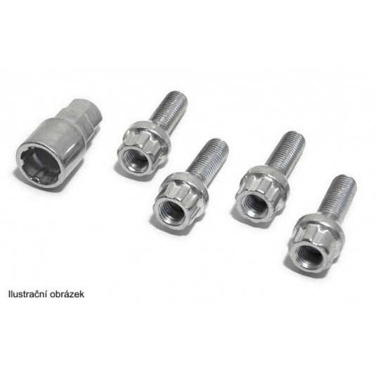 Застрахователни болтове на колелата A M12x1, 25x26mm конично седло