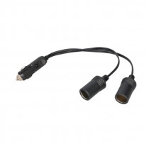 Удължителен кабел 2-розетки 12/24V 25cm