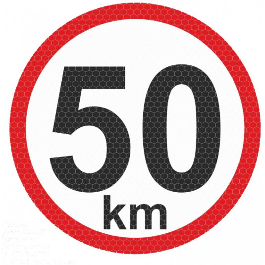 Рефлективна голяма стикер - 50km