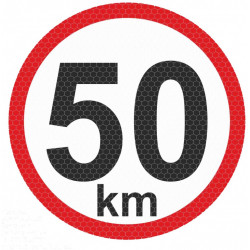 Рефлективна голяма стикер - 50km