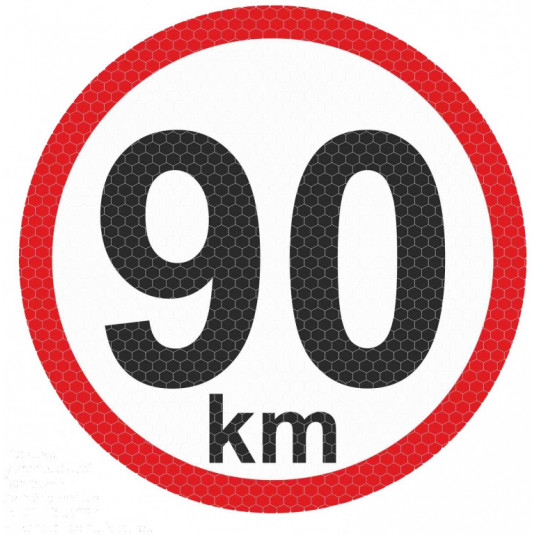 Светлоотразителен стикер голям - 90km