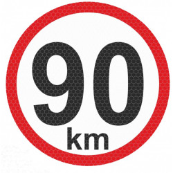 Светлоотразителен стикер голям - 90km