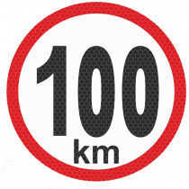 Самозалепваща рефлексна наклейка голяма - 100km
