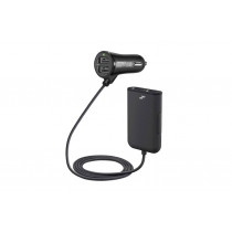 Автомобилно зарядно устройство предно-задно с удължителен кабел 4 USB