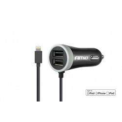 Автомобилна зарядка 12/24V iPhone + 2x USB 2.4A PCH PRO-02