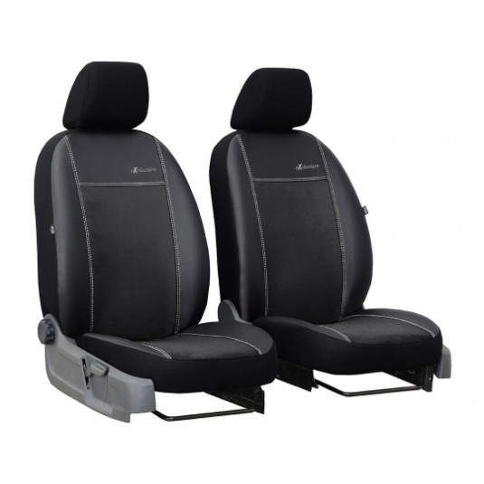 Автомобилни тапицерии Exclusive Alcantara 1+1 преди (Alcantara-кожа) черно-черни