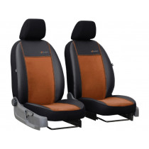 Автомобилна тапицерия Exclusive Alcantara 1+1 преди (Alcantara-кожа) кафяво-черна