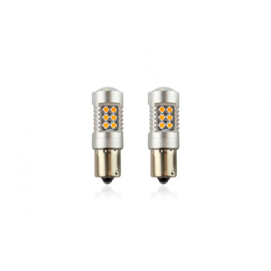 LED крушки CANBUS (P21W) 12V/24V оранжева