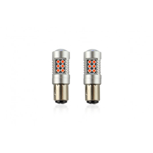 LED крушки CANBUS (P21/5W) 12V/24V червена