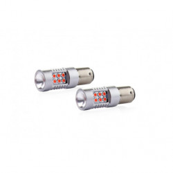 LED крушки CANBUS (P21/5W) 12V/24V червена