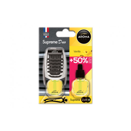 Освежавател на въздух AROMA CAR SUPREME DUO VANILLA