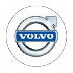Живични 3D стикери Volvo (бяла) 4 бр.
