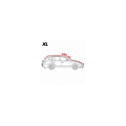 VÝPREDAJ- Rozbalená Autoplachta proti krupobitiu SUV XL 508x193x155cm + bavlna