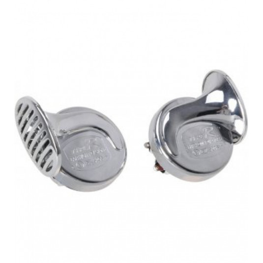 Хорн охлюв хром с релето 12V