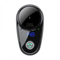 FM предавател BASEUS 2x USB bluetooth черен