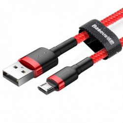 Кабел USB към micro USB BASEUS Cafule 1,5A 200cm червен