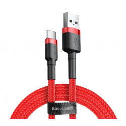 USB кабел на USB-C BASEUS Cafule 1,5A 100cm червен