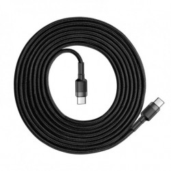 Кабел USB-C към USB-C BASEUS Cafule PD 2.0, QC 3.0, 60W, 200 см