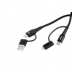 Мултикабел USB C-USB C iOS USB A FullLINK 100cm UC-15