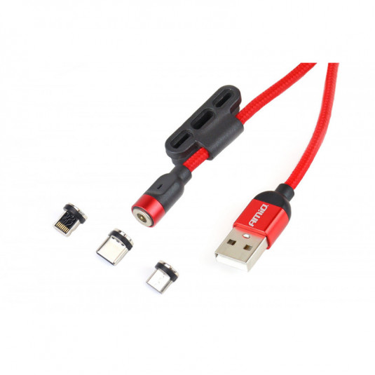 Мултикабел USB Lightning/USB C/micro USB 100cm UC-08