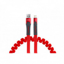 Пружинен USB+Apple lightning кабел 120cm FullLINK UC-13