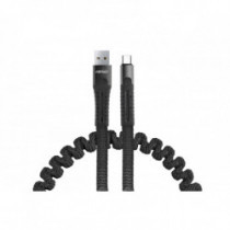 Пружинен кабел USB+microUSB 120cm FullLINK UC-12