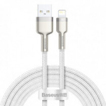 USB кабел Lightning Baseus Cafule, бял 2,4A 200 cm
