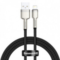 USB кабел Lightning Baseus Cafule, черен 2,4A 100 см